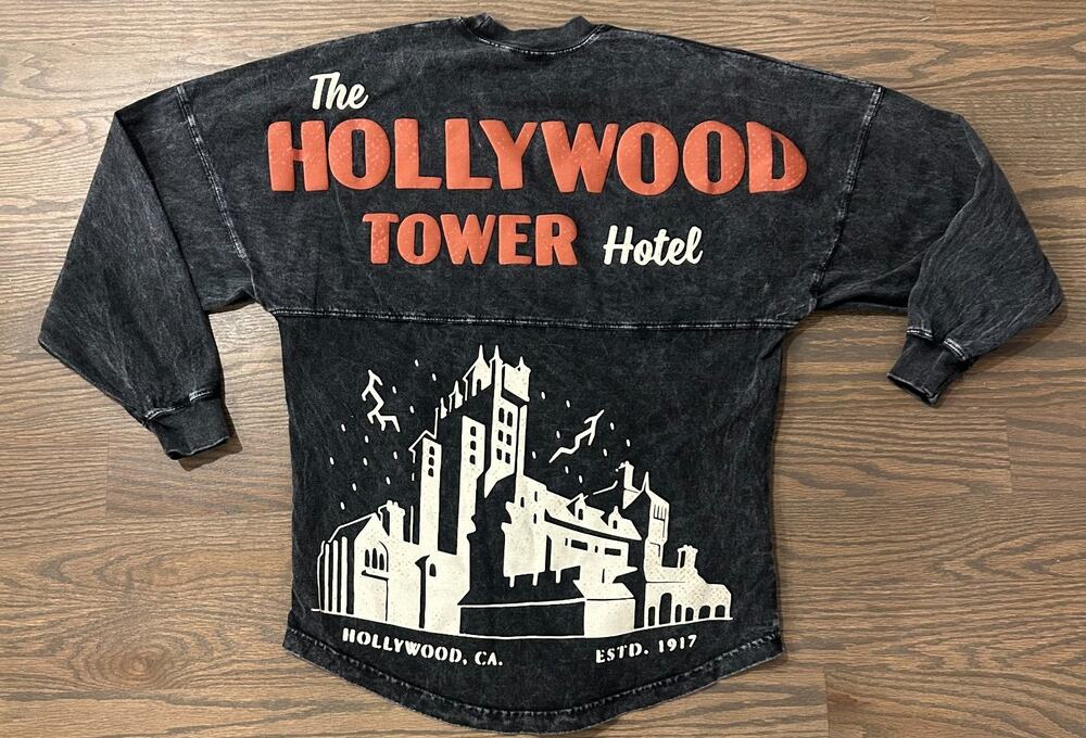 Disney Parks Hollywood Tower of Terror Hotel ToT Adult Spirit Jersey!